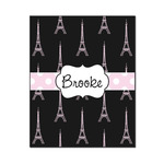 Black Eiffel Tower Wood Print - 16x20 (Personalized)