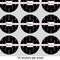 Black Eiffel Tower 2" Multipurpose Round Labels - Sheet