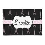 Black Eiffel Tower 2' x 3' Indoor Area Rug (Personalized)