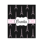 Black Eiffel Tower Wood Print - 20x24 (Personalized)