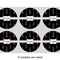 Black Eiffel Tower 3" Multipurpose Round Labels - Sheet