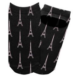 Black Eiffel Tower Adult Ankle Socks