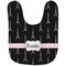 Black Eiffel Tower Baby Bib - AFT flat