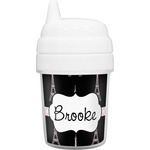 Black Eiffel Tower Baby Sippy Cup (Personalized)