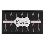 Black Eiffel Tower Bar Mat - Small (Personalized)