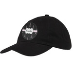 Black Eiffel Tower Baseball Cap - Black (Personalized)