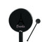 Black Eiffel Tower Black Plastic 5.5" Stir Stick - Round - Closeup