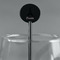 Black Eiffel Tower Black Plastic 5.5" Stir Stick - Round - Main