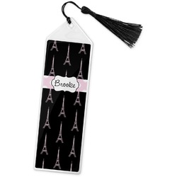 Black Eiffel Tower Book Mark w/Tassel (Personalized)