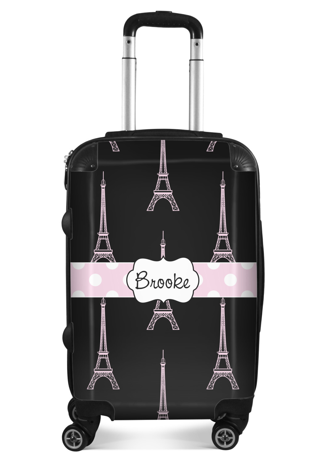 eiffel tower hard shell luggage