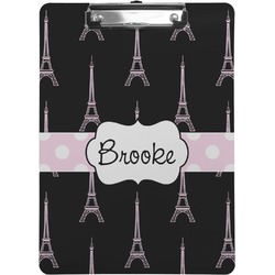 Black Eiffel Tower Clipboard (Personalized)