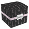 Black Eiffel Tower Cube Favor Gift Box - Front/Main