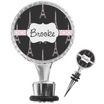 Black Eiffel Tower Wine Bottle Stopper (Personalized)