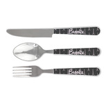 Black Eiffel Tower Cutlery Set (Personalized)