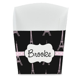 Black Eiffel Tower French Fry Favor Boxes (Personalized)