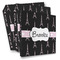 Black Eiffel Tower Full Wrap Binders - PARENT/MAIN