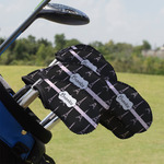 Black Eiffel Tower Golf Club Iron Cover - Set of 9 (Personalized)