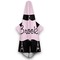 Black Eiffel Tower Hooded Towel - Hanging