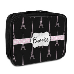 Black Eiffel Tower Insulated Lunch Bag (Personalized)