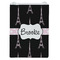 Black Eiffel Tower Jewelry Gift Bag - Matte - Front