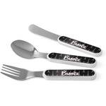 Black Eiffel Tower Kid's Flatware (Personalized)