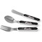 Black Eiffel Tower Kids Flatware