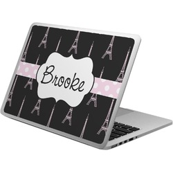 Black Eiffel Tower Laptop Skin - Custom Sized (Personalized)