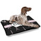 Black Eiffel Tower Outdoor Dog Beds - Large - IN CONTEXT