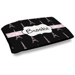 Black Eiffel Tower Outdoor Dog Bed - Large (Personalized)