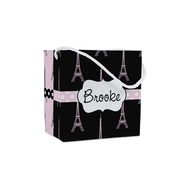 Custom Black Eiffel Tower Party Favor Gift Bags - Gloss (Personalized)