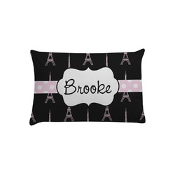 Black Eiffel Tower Pillow Case - Toddler (Personalized)