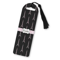 Black Eiffel Tower Plastic Bookmark (Personalized)