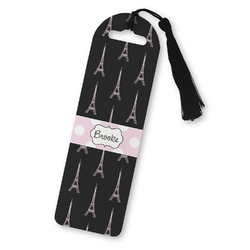 Black Eiffel Tower Plastic Bookmark (Personalized)