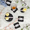 Black Eiffel Tower Plastic Party Appetizer & Dessert Plates - In Context