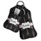 Black Eiffel Tower Sanitizer Holder Keychain - Both in Case (PARENT)