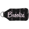 Black Eiffel Tower Sanitizer Holder Keychain - Large (Back)