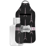 Black Eiffel Tower Hand Sanitizer & Keychain Holder - Large (Personalized)