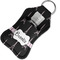 Black Eiffel Tower Sanitizer Holder Keychain - Small in Case