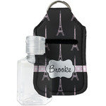 Black Eiffel Tower Hand Sanitizer & Keychain Holder (Personalized)