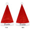 Black Eiffel Tower Santa Hats - Front and Back (Double Sided Print) APPROVAL