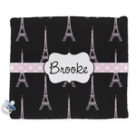Black Eiffel Tower Security Blanket (Personalized)