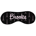 Black Eiffel Tower Sleeping Eye Masks - Large (Personalized)