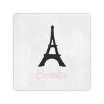 Black Eiffel Tower Standard Cocktail Napkins (Personalized)