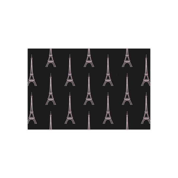 Custom Black Eiffel Tower Small Tissue Papers Sheets - Lightweight