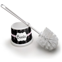 Black Eiffel Tower Toilet Brush (Personalized)