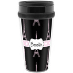 Black Eiffel Tower Acrylic Travel Mug without Handle (Personalized)