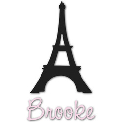 Black Eiffel Tower Graphic Decal - Large (Personalized)