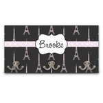 Black Eiffel Tower Wall Mounted Coat Rack (Personalized)