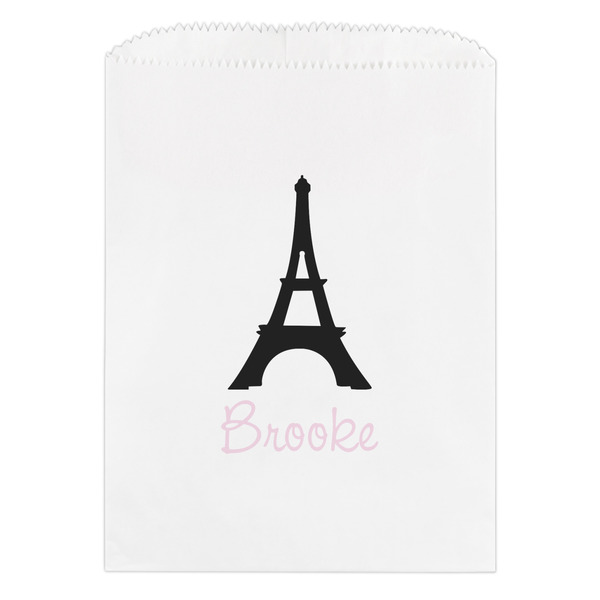 Custom Black Eiffel Tower Treat Bag (Personalized)