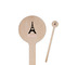 Black Eiffel Tower Wooden 7.5" Stir Stick - Round - Closeup